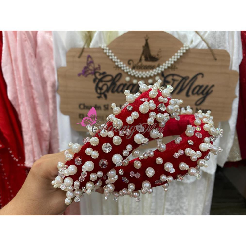 Giảm giá Tiệm nhà xuxu Bờm tóc đính đá ngọc trai nhân tạo Pearl Korean style BeeCost #31 Giảm giá Tiệm nhà xuxu Bờm tóc đính đá ngọc trai nhân tạo Pearl Korean style BeeCost